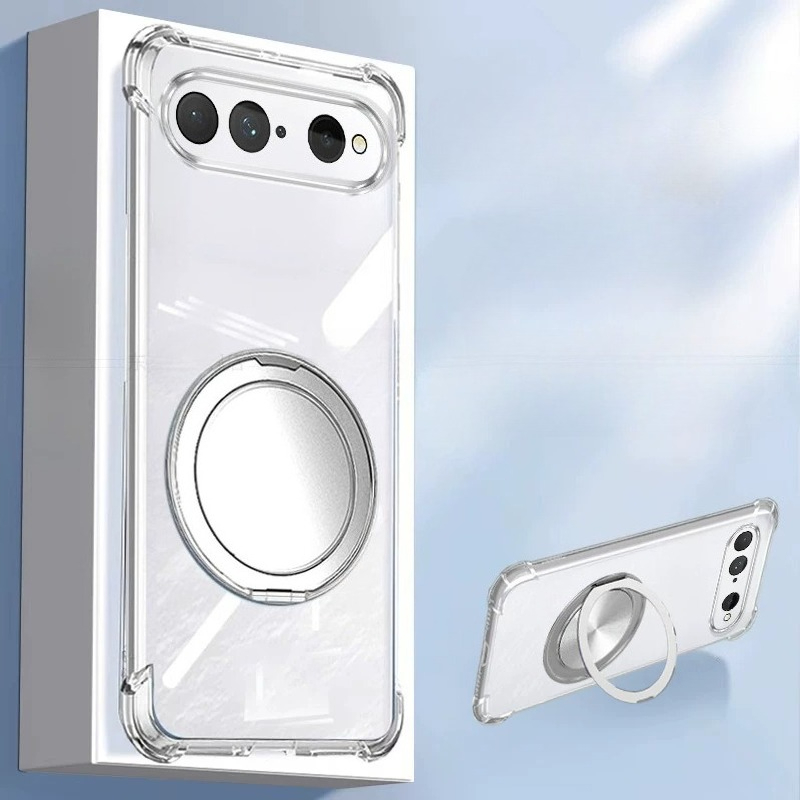 Clear Shockproof Bumper Case - Magnetische hoes met houder voor de