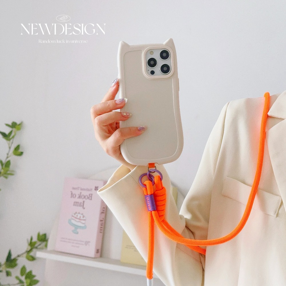 Crossbody Lanyard Neck Strap Case - Mode Eenvoudige INS Verstelbare Draagriem Voor