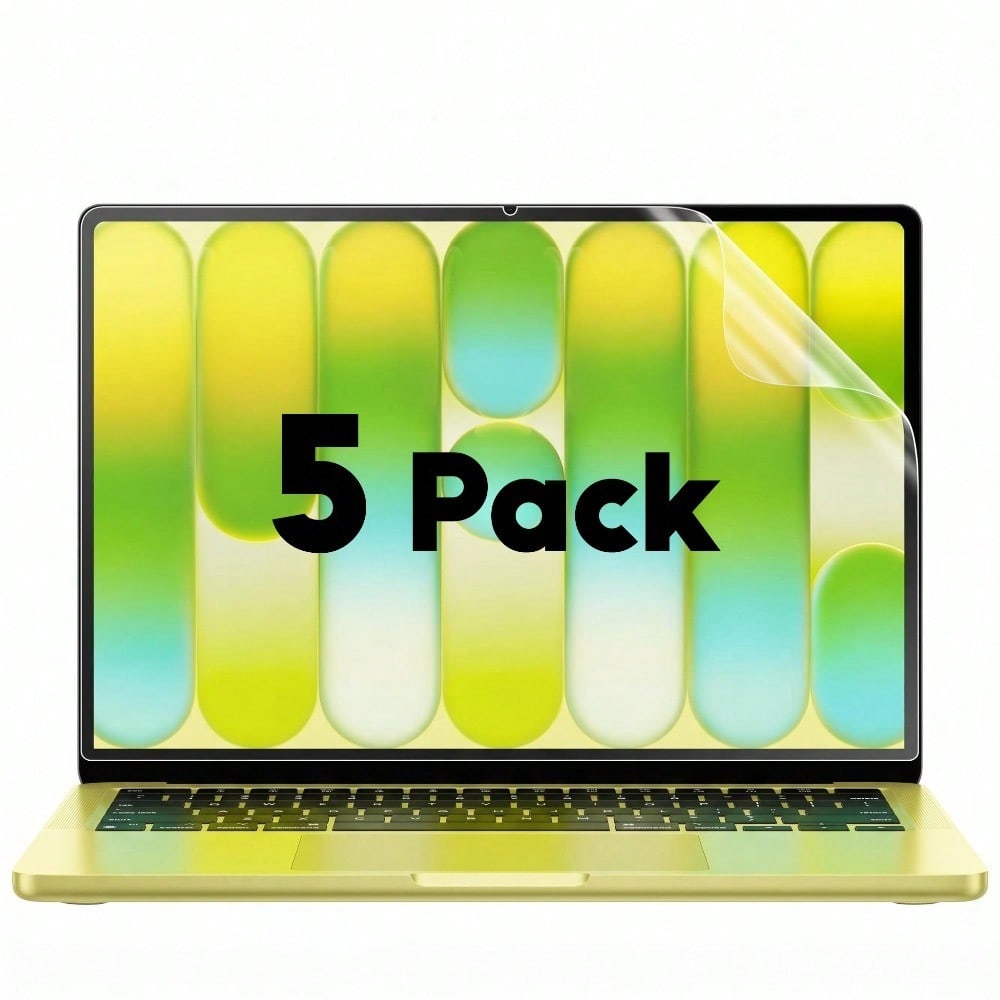 Matte Anti Glare Screen Protector - 5-pack anti-reflectie schermbeschermfolie 2026 voor Macbook