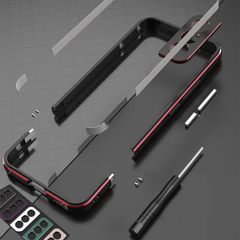 Metal Bumper Aluminum Frame Case - Aluminium bumper & metal lens frame
