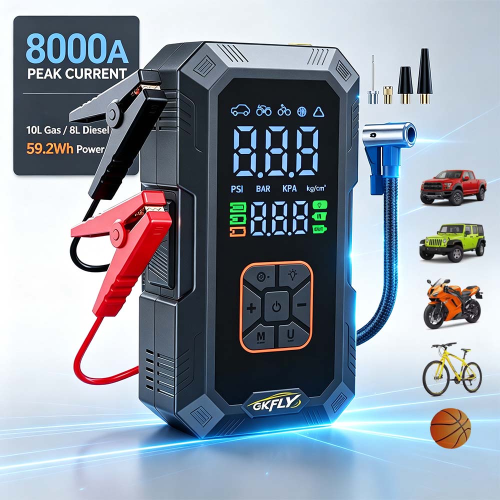 4-in-1 auto-starthulp 8000A pi - Power Banks recensie en prijs