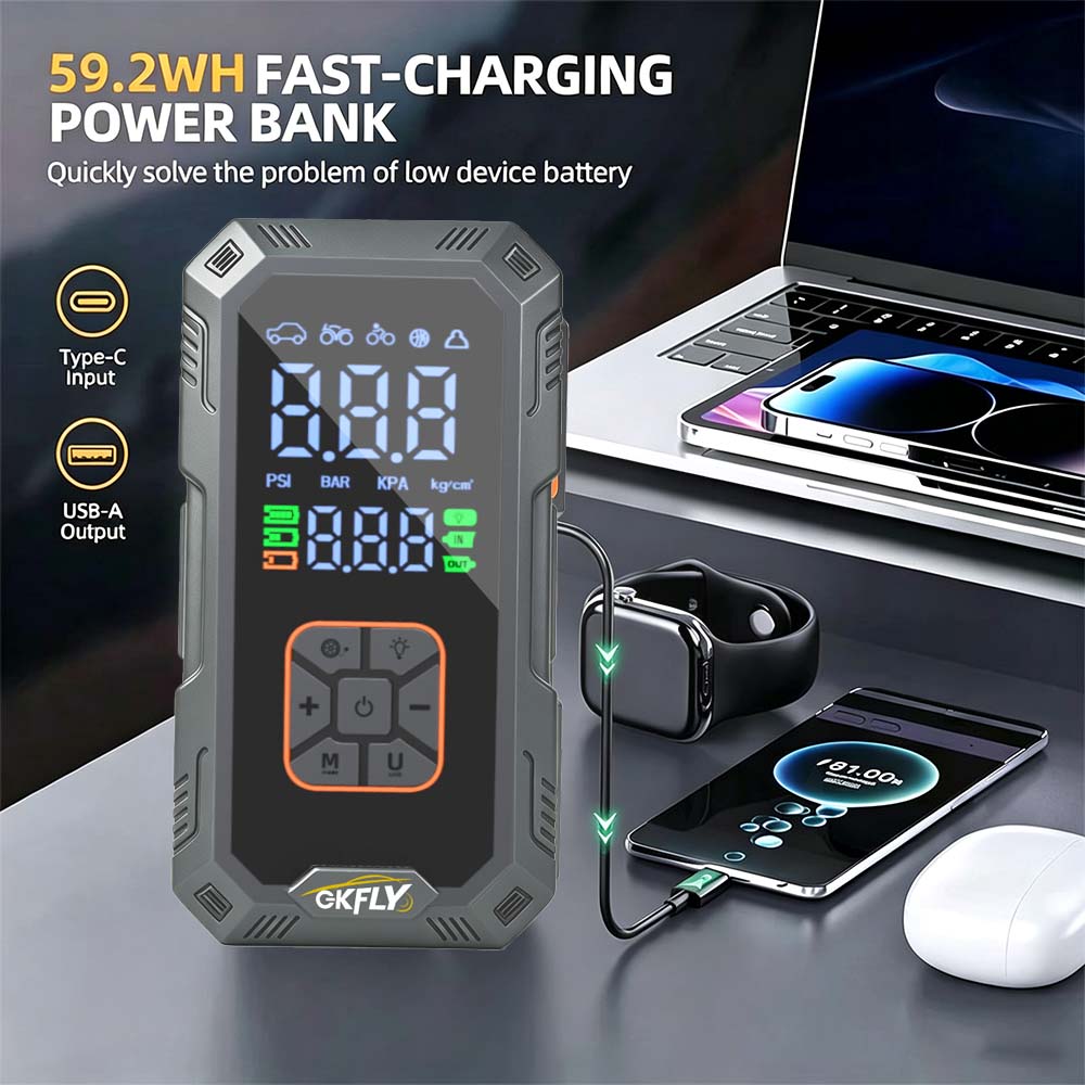 4-in-1 auto-starthulp 8000A pi - Power Banks recensie en prijs