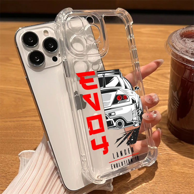 JDM Cartoon Auto Transparante  - Clear Shockproof Bumper Case recensie en prijs